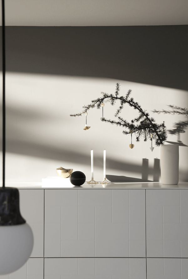 Minimal Holiday Decor - Table decor with natural lighting